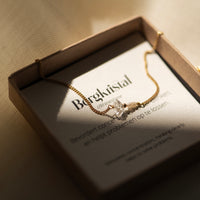 Elemental armband - Bergkristal | Verguld en zilver